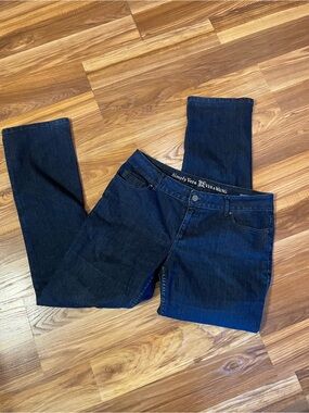Simply Vera Vera Wang Dark Blue Straight-Leg Women's Jeans